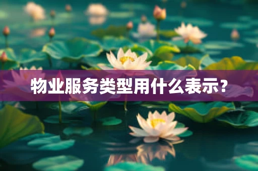 物业服务类型用什么表示？