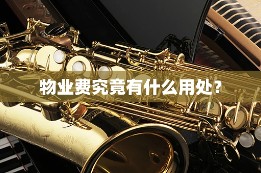 物业费究竟有什么用处？
