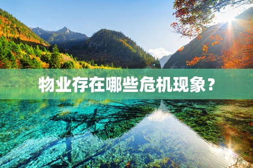 物业存在哪些危机现象？