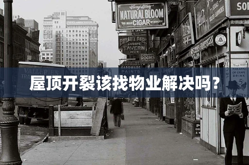 屋顶开裂该找物业解决吗？