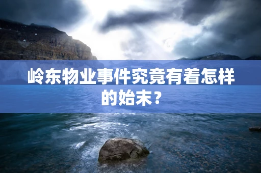 岭东物业事件究竟有着怎样的始末？