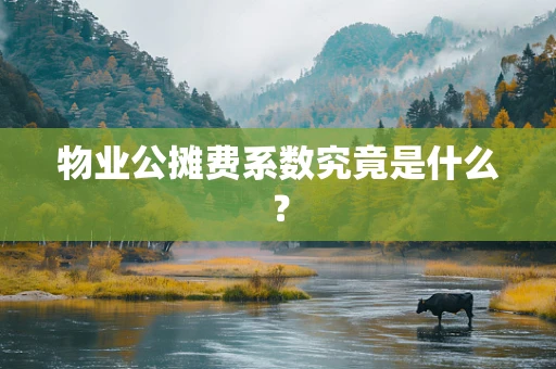 物业公摊费系数究竟是什么？