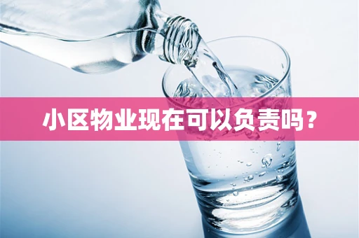小区物业现在可以负责吗？