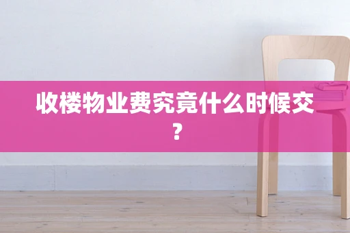 收楼物业费究竟什么时候交？