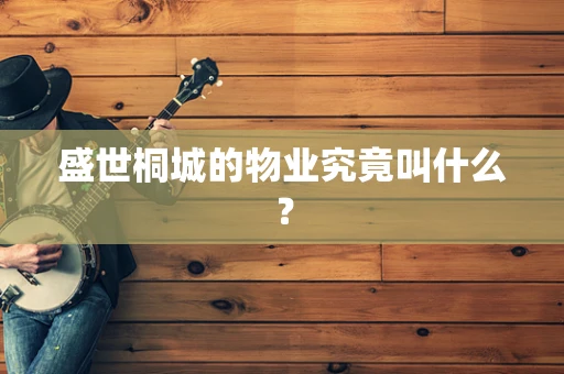 盛世桐城的物业究竟叫什么？