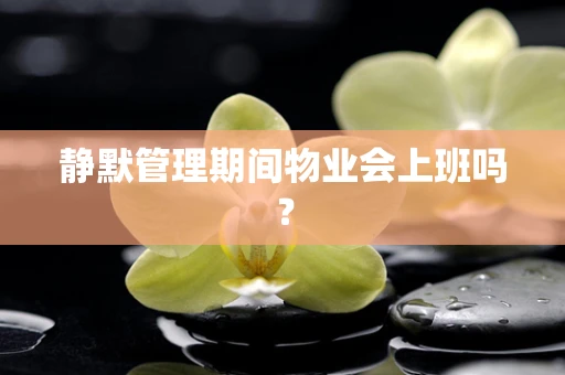 静默管理期间物业会上班吗？