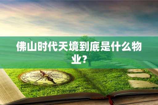 佛山时代天境到底是什么物业？