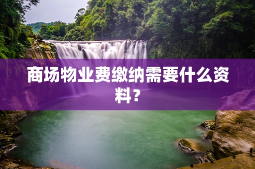商场物业费缴纳需要什么资料？