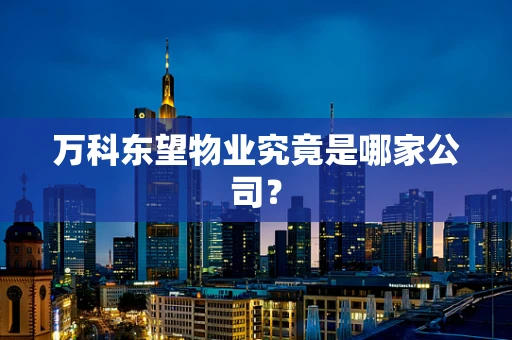 万科东望物业究竟是哪家公司？