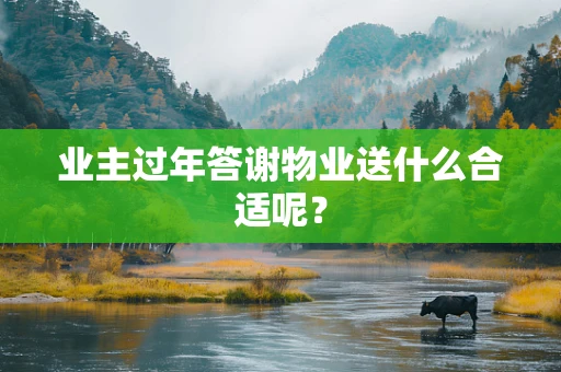 业主过年答谢物业送什么合适呢？
