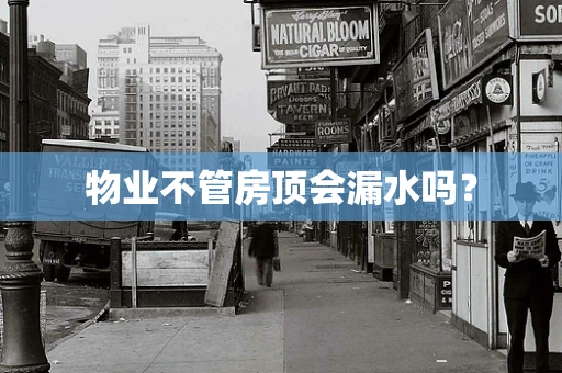 物业不管房顶会漏水吗？