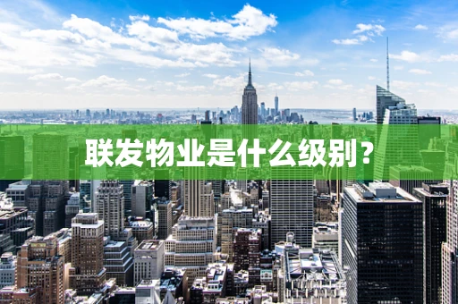 联发物业是什么级别？