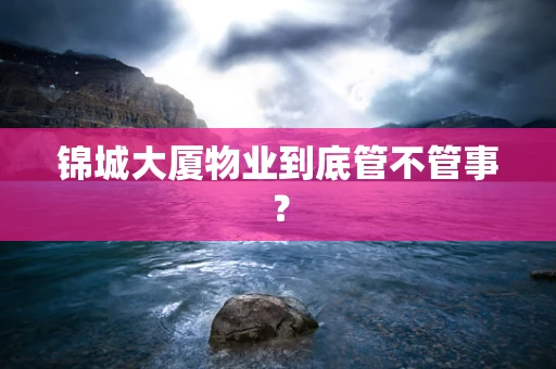 锦城大厦物业到底管不管事？
