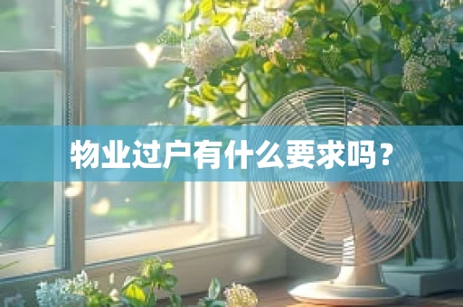 物业过户有什么要求吗？