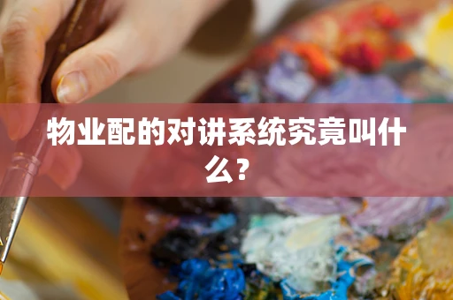 物业配的对讲系统究竟叫什么？