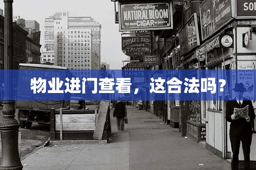 物业进门查看，这合法吗？