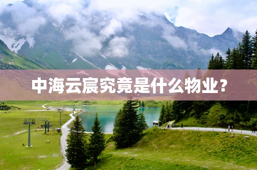 中海云宸究竟是什么物业？