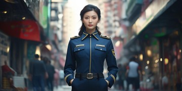 汕头龙光物业女保安究竟什么样？