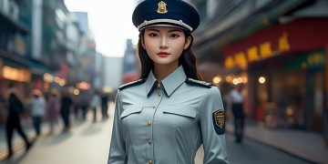 汕头龙光物业女保安究竟什么样？
