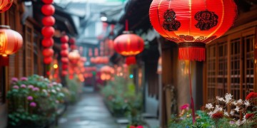 物业突然挂灯笼违法吗？