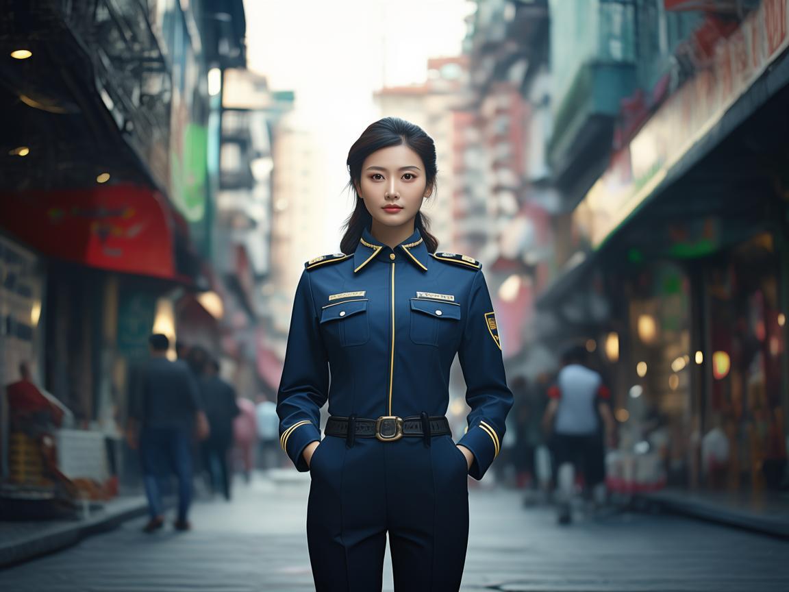 汕头龙光物业女保安究竟什么样？