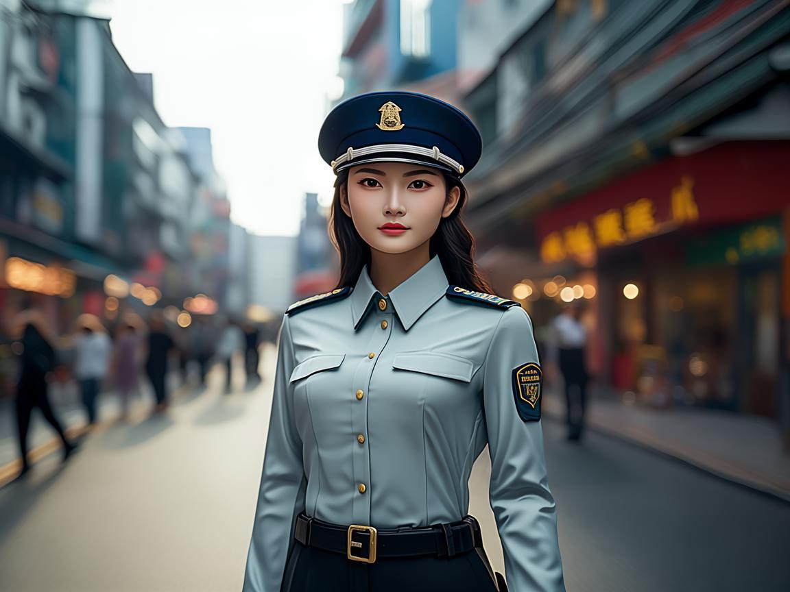 汕头龙光物业女保安究竟什么样？